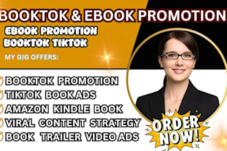 booktok promotion amazon kdp ads book trailer tiktok video influencer video