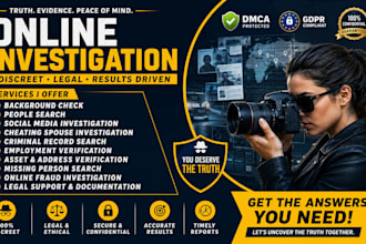 be your online investigation consultant for digital evidence