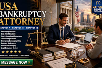 be your USA bankruptcy attorney chapter 7, 11 and 13 debt relief