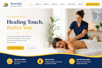 build wix massage therapy website reflexology body work wellness yoga website