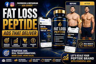 run facebook and instagram ads for fat loss weight loss peptide store