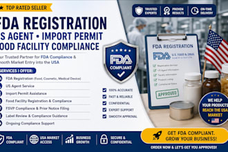fda registration, US agent, import permit, food facility compliance