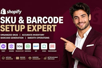 setup shopify sku and barcode yanet skugen 506 easyscan sgt syncx barcodeman