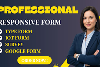 design interactive jotform, typeform, google forms and surveys