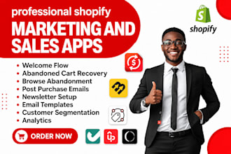 setup shopify marketing and sales apps  activecampaign convertkit mailchimp drip