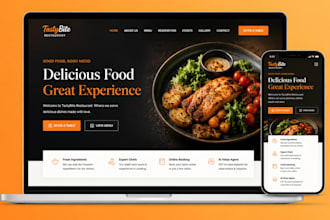 design professional restaurant website event website catering and venue website