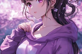 do a anime character