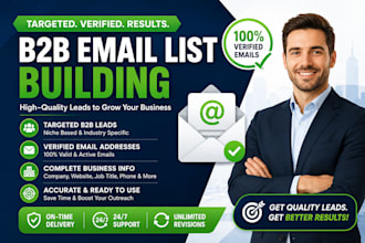 build a targeted b2b email list with verified leads and contacts marketing campa