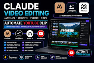 claude genspark manus workflow automate youtube clip ai video claude video edit