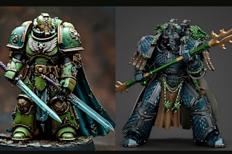 3d print and paint warhammer, dnd miniatures, figurines and models