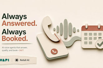 build an ai voice receptionist using retell ai vapi ai, ai voice agent n8n