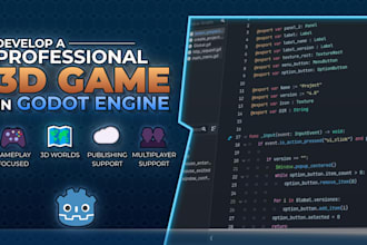develop a professional 3d game in godot engine