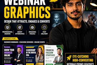design high converting webinar graphics and promo visuals