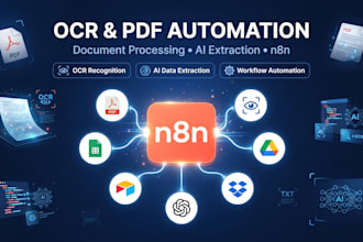 create document processing, ocr and PDF automation using n8n