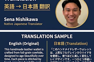 translate english to japanese for business and tourism