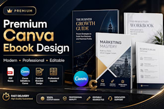 design editable canva ebook, workbook, pdf lead magnet, canva ebook