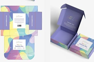 do box design, packaging design, product packaging and dieline design