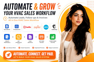 automate buildbook companycam twillo zapier xero mailchimp hvac sales workflow