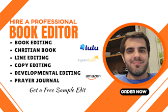 do christian book editing formatting proofreading devotional journal book editor