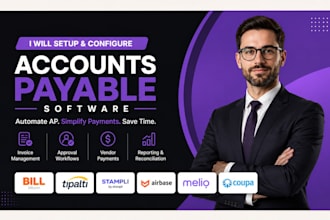 setup bill tipalti stampli airbase and account payable software