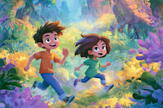 create children story book illustrations
