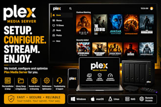 automate, configure,  and setup plex, radarr and iptv