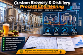 design your microbrewery layout and calculate process loads