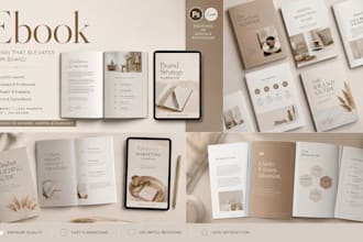 design canva ebook, lead magnet, workbook, wellness PDF guide and KDP journal