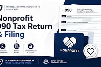 prepare your nonprofit 990 tax return and filing