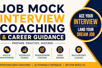 provide professional job mock interview coaching and career guidance