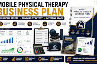 write mobile physical therapy rehab clinic business plan financial model