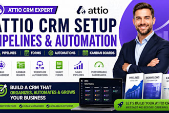setup attio CRM pipelines forms workflow automations kanban boards