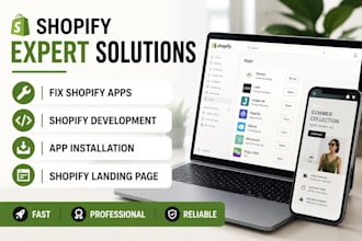 fix shopify app shopify development app installation shopify landing page