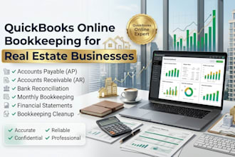 manage quickbooks online bookkeeping for real estate businesses