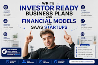 write investor ready business plans and financial models for saas startups