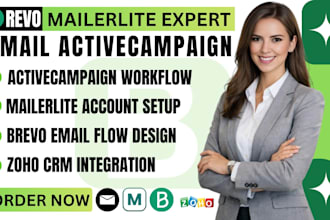 setup mailerlite brevo and activecampaign email newsletter zoho CRM winback flow