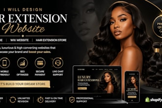 hair extension website hair extension shopify store wix hair extension  website