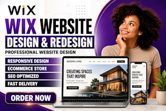 design wix website, redesign wix website, wix ecommerce website and SEO