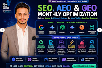 rank website with SEO, aeo, GEO and ai search optimization