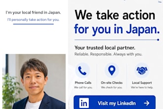 call japanese businesses and provide local support  in japan