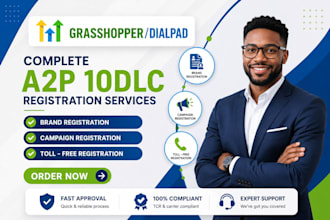 grasshopper a2p 10dlc, dialpad a2p 10dlc, registration