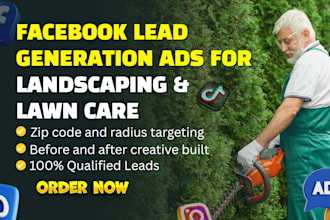 run meta facebook lead generation ads for landscaping and lawn care