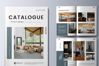design editable product catalogue, catalogue brochure template and lookbook