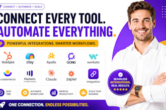 hubspot clay apollo gong workato customer io marketo claude zapier integration
