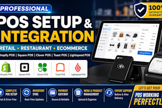 setup shopify pos square pos clover pos toast pos retail restaurant pos expert