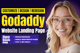 do godaddy website development, godaddy website design, godaddy store redesign