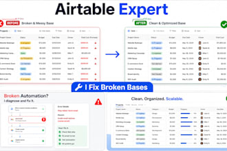 fix your airtable database, automations, and be your airtable expert