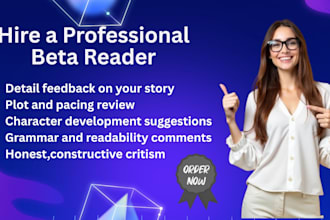 provide an in depth novel critique and beta reading report