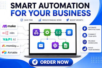 fix, setup make com automation, n8n autoamtion vapi ai, monday com crm, airtable