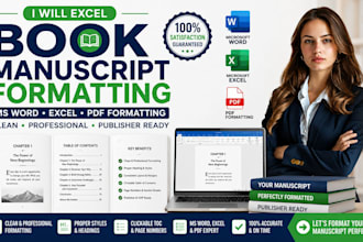 excel book manuscript ms word formatting document word microsoft PDF formatting